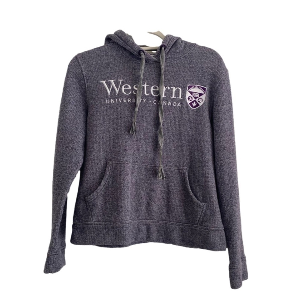 Western University purple hoodie size medium